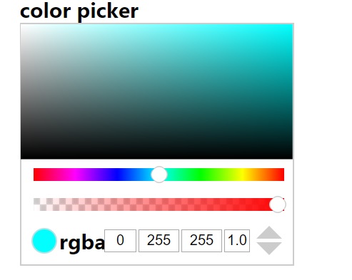Chrome风格取色器